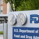 Signage of the U.S. Department of Health and Human Services and FDA
