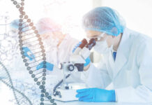 Blood Clues That Predict Faster Lifespan Decline Scientist examining samples under a microscope in a laboratory