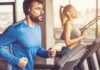 The Secret To Peak Performance Might Be Your Easiest Workout Man in blue long-sleeve running on a treadmill with headphones