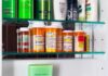 Abortion Pill Breakthrough Shakes Seoul Medicine cabinet with prescription bottles and toiletries