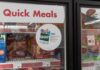 Two types of food linked to depression risk in adulthood Grocery freezer door labeled Quick Meals with SNAP program sticker